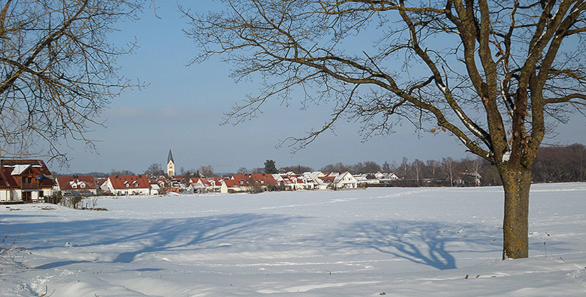 Allershausen im Schnee